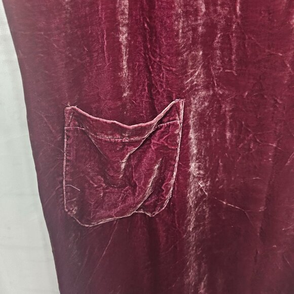 Ulla Popken Dress Velour Silk Blend Sleeveless Goth Whimsigoth Fairy Shift 20/22 - Picture 3 of 7